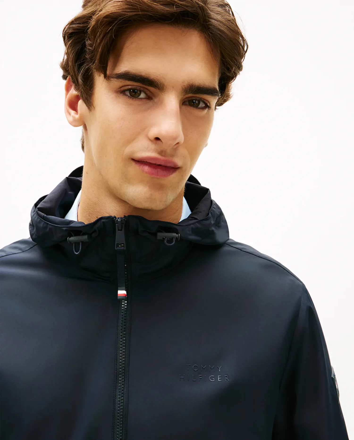 Водонепроницаемая куртка-каскадер с капюшоном Tommy Hilfiger, темно-синий — фото 4