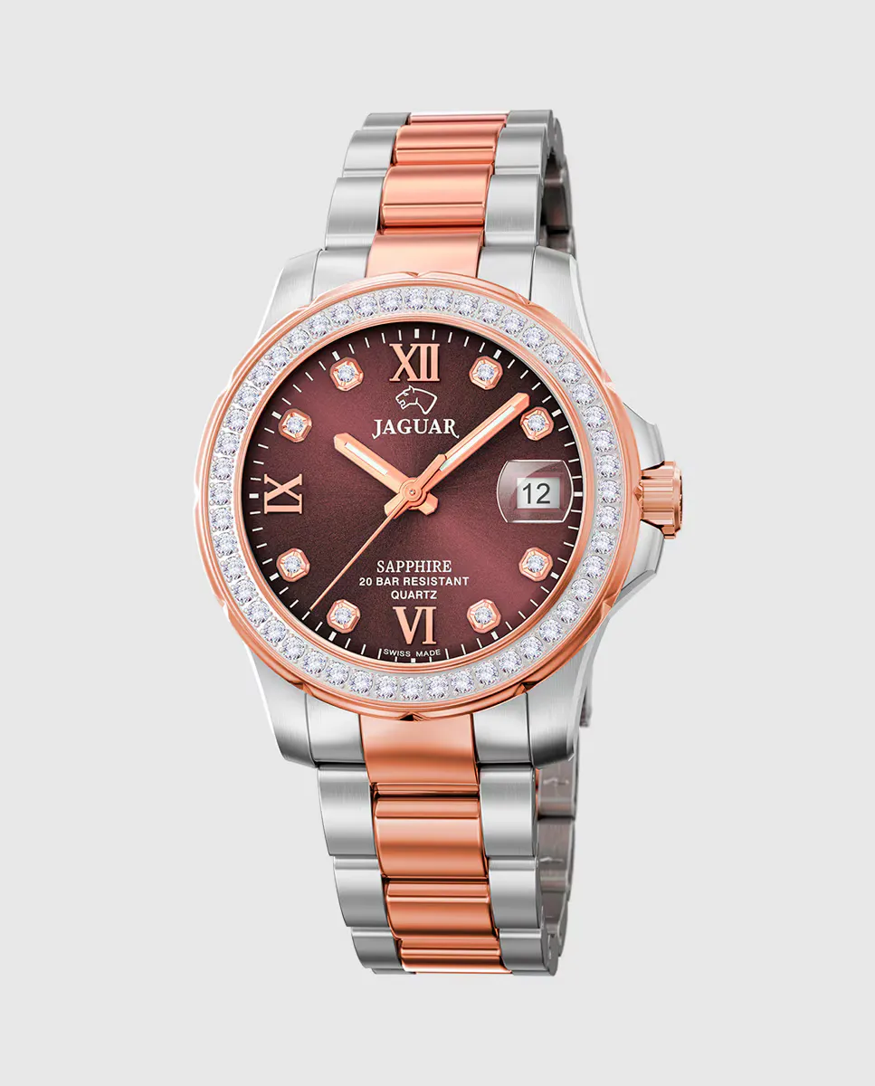 

J894/2 Женские серебряные стальные женские часы Jaguar, серебряный