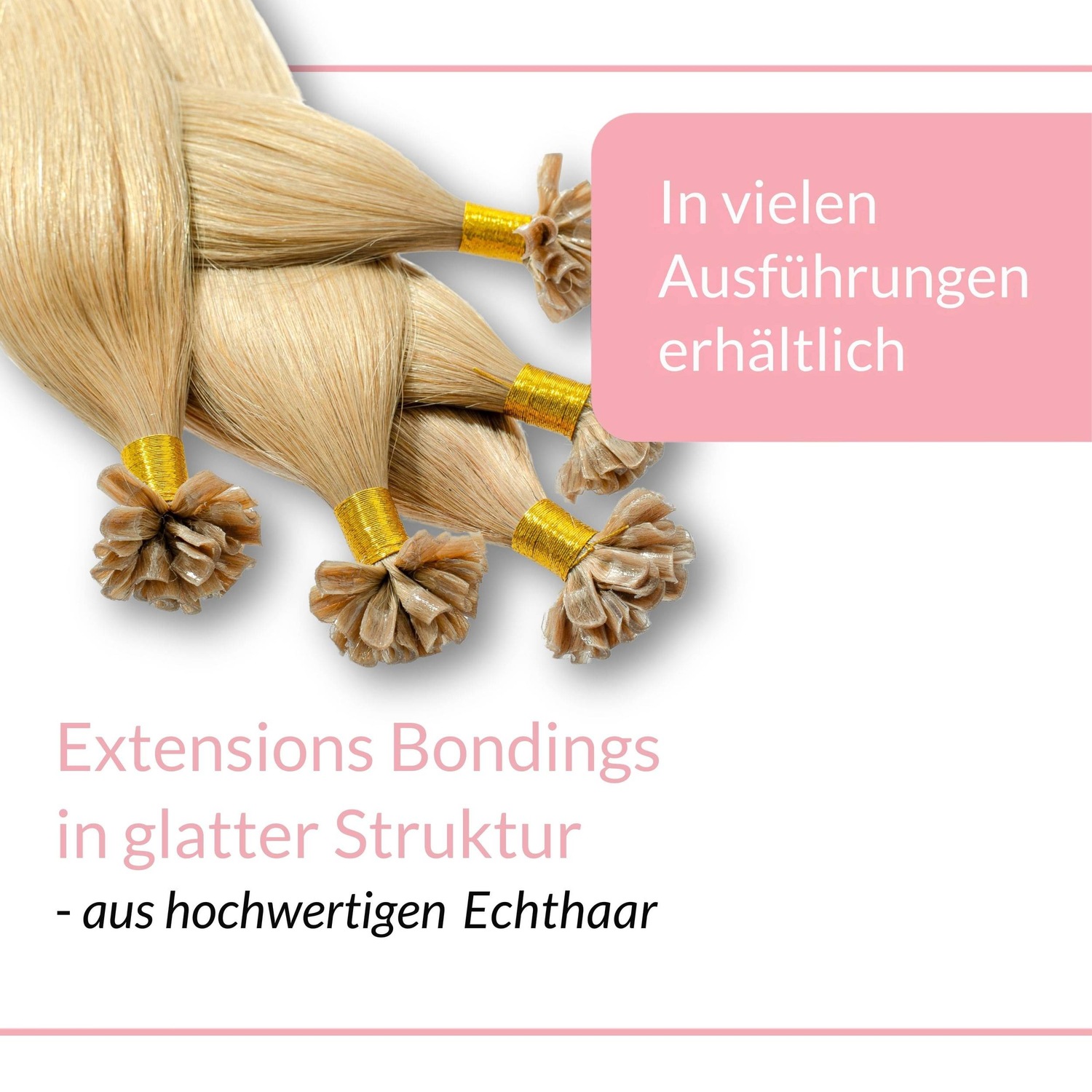 Накладные волосы bonding extensions echthaar #9/31 lichtblond gold-asch 0,5g Hair2Heart, 60cm, количество 25 шт. — фото 3
