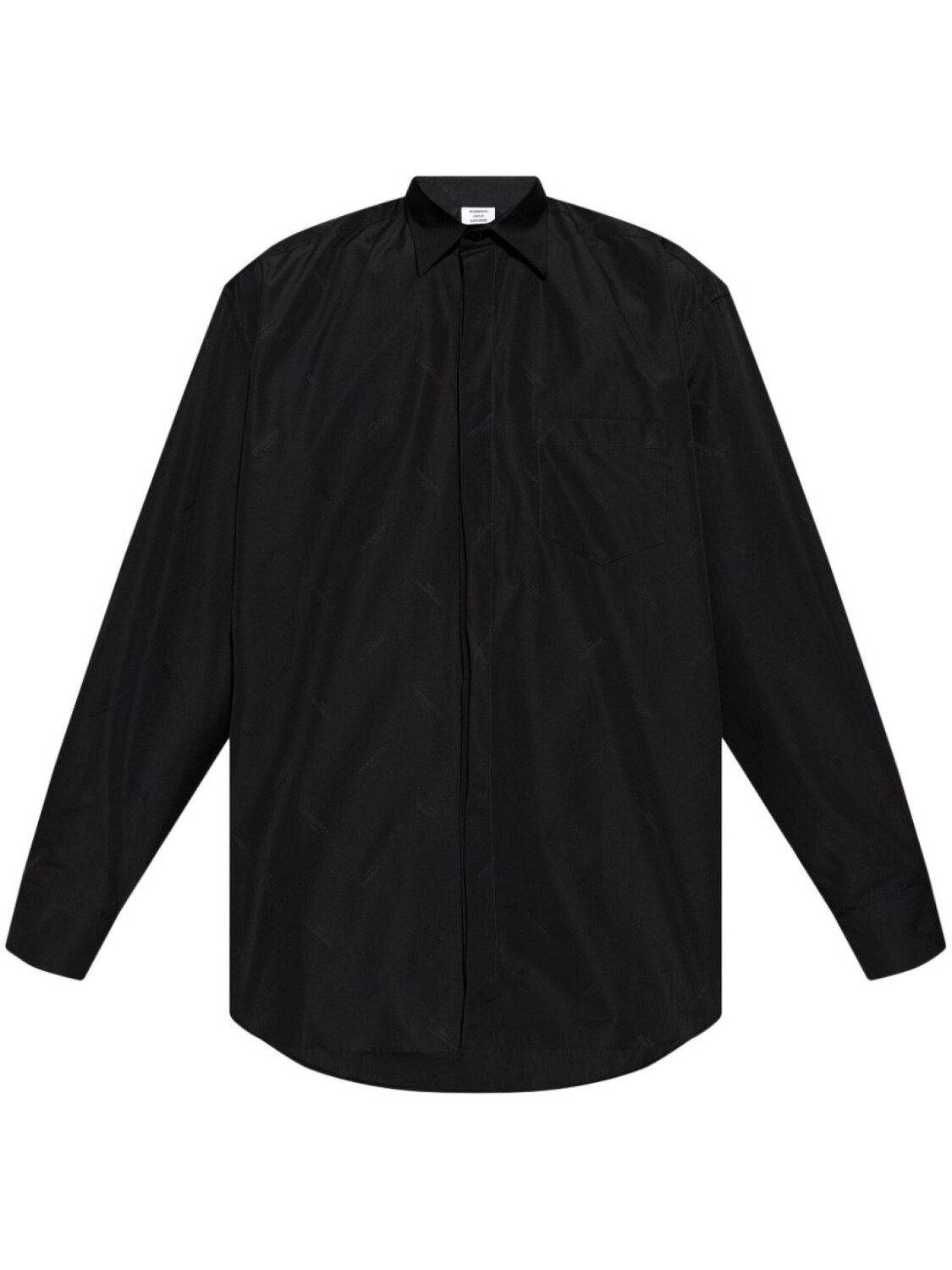

VETEMENTS рубашка с вышитым логотипом, черный