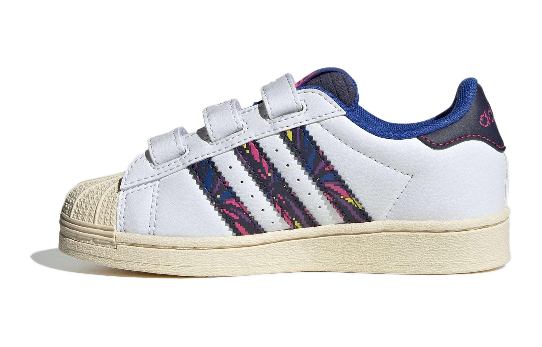 

Adidas Originals Детские низкие кроссовки для скейтбординга COMFORT CLOSURE, белые, синие, детские
