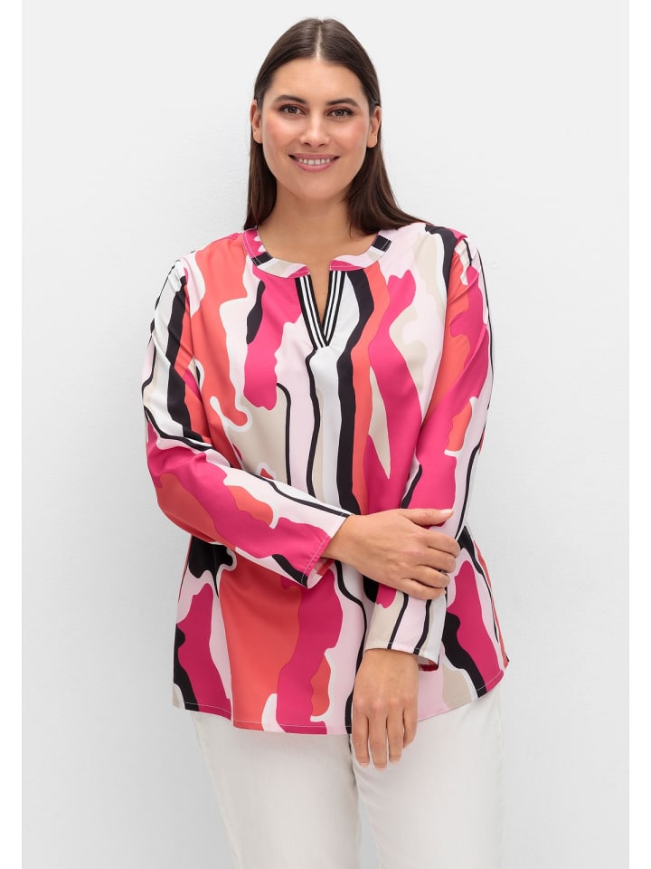 

Туника sheego, цвет magenta gemustert