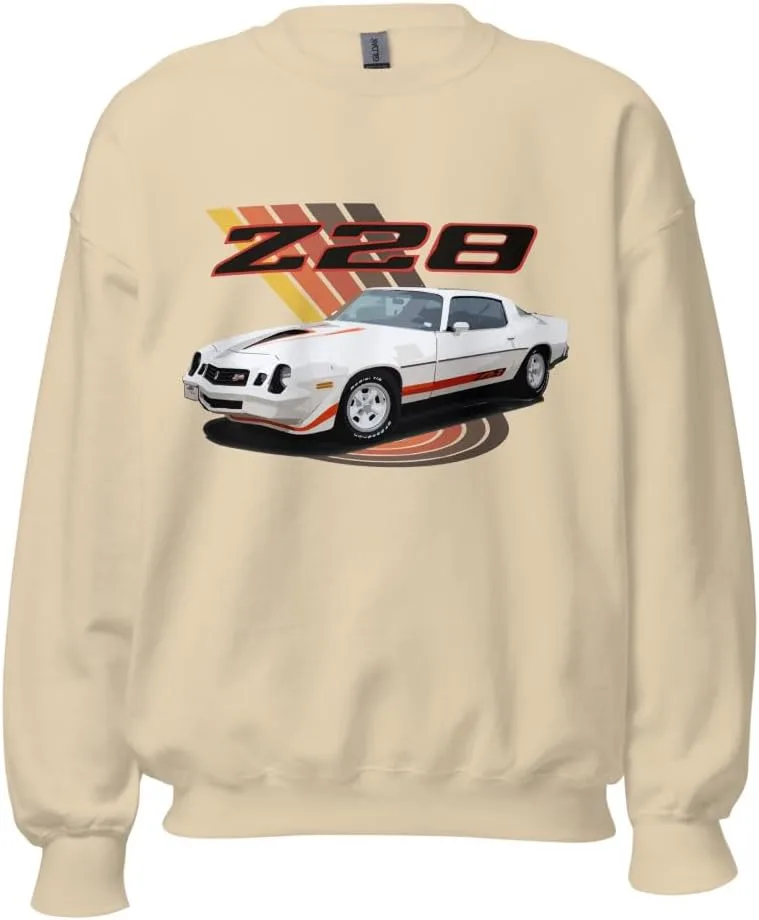 

1979 White Camaro Z28 ретро свитшот уличного стиля JG Infinite