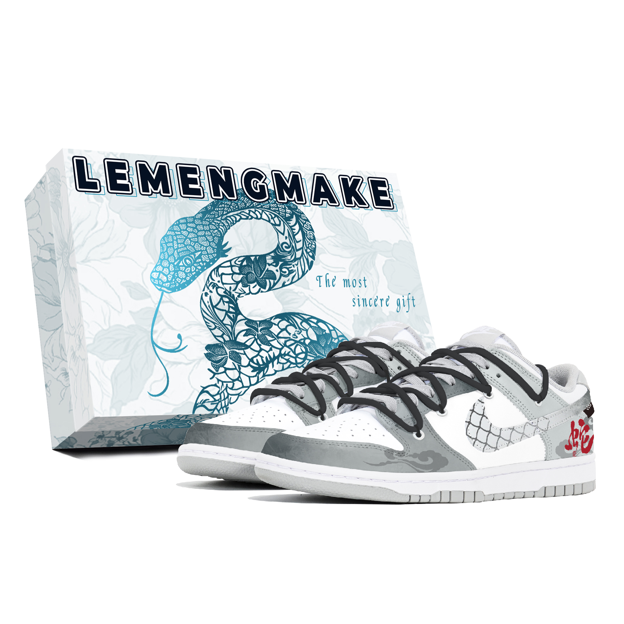 

Nike Кроссовки для скейтбординга Dunk, износостойкие, низкие, мужские, белые, серые