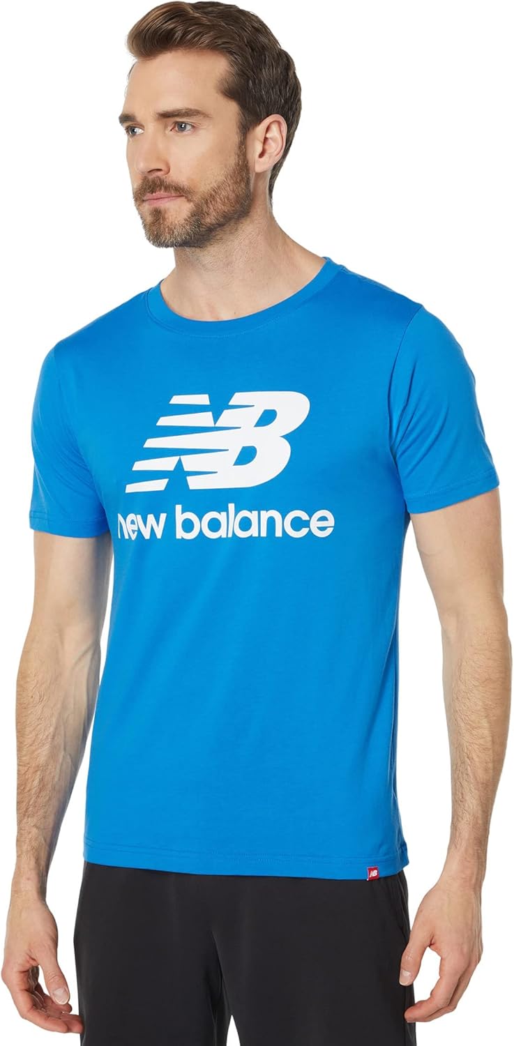 

Мужская футболка New Balance Essentials Stacked Logo, Serene Blue, Синий, Мужская футболка New Balance Essentials Stacked Logo, Serene Blue