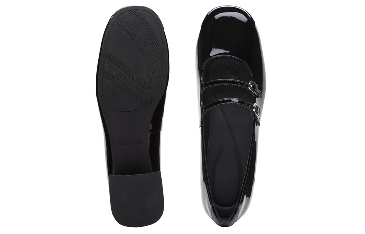 Женская повседневная обувь Женская низкая черная Clarks — фото 3