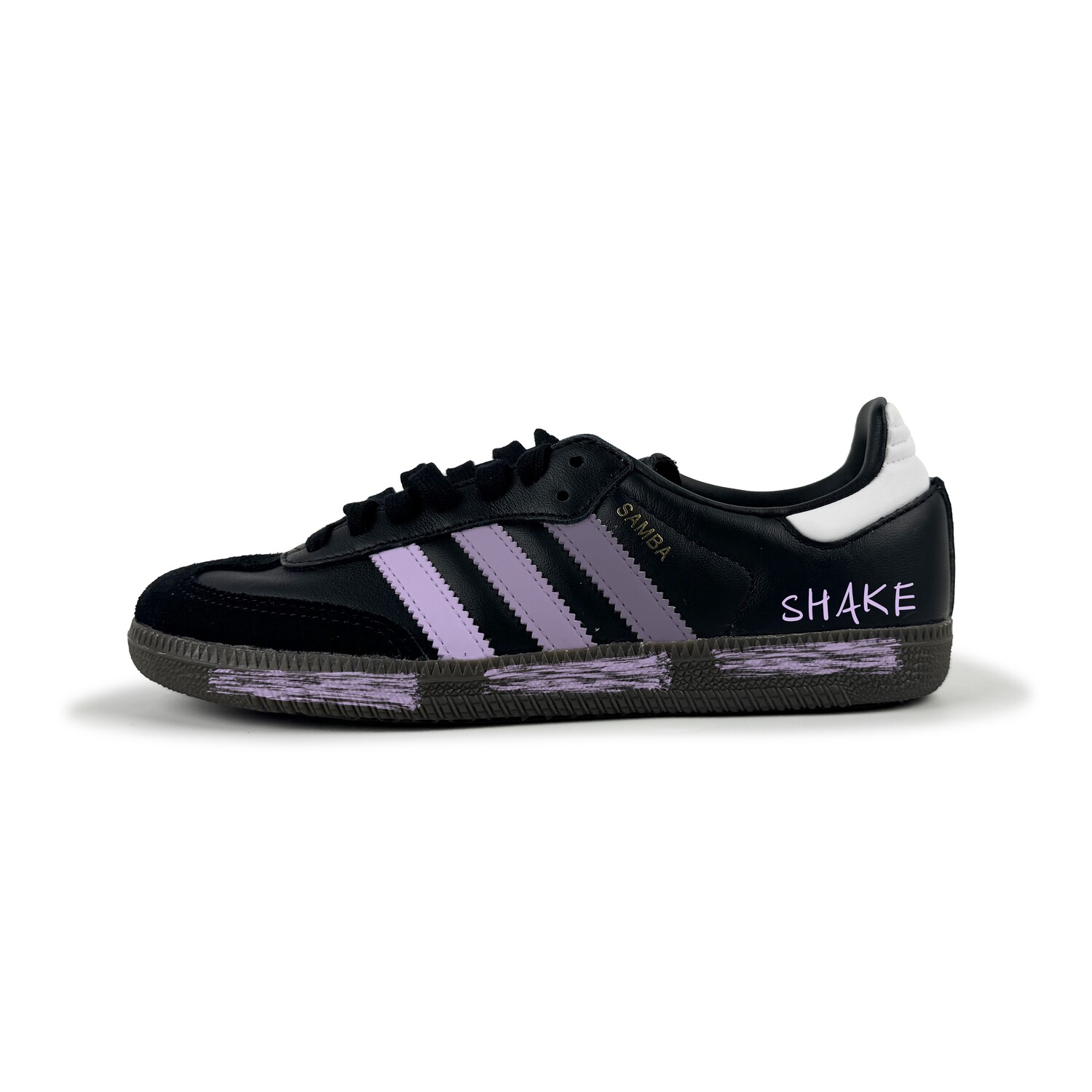 

Кроссовки для скейтбординга Samba, унисекс, низкие, черный/фиолетовый Adidas Originals