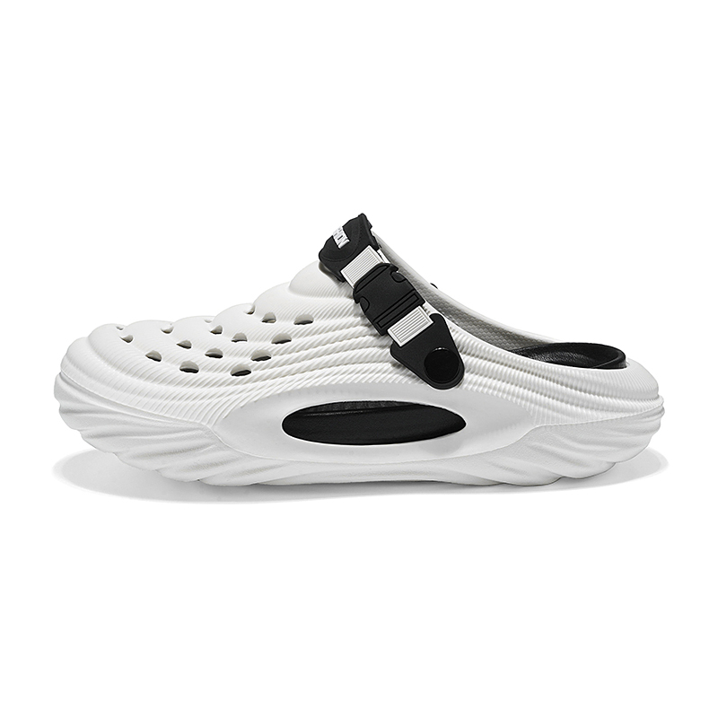 

Закрытые сандалии Fashion, дышащие с вырезами, универсальные пляжные шлепанцы-клоги для мужчин OUBT, белый