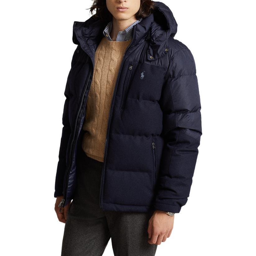Polo Ralph Lauren Куртка пуховая зимняя мужская синяя, Blue — фото 4