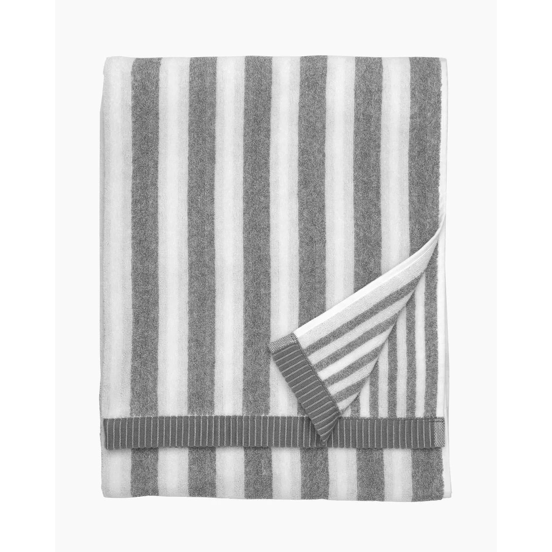 

Полотенце Marimekko Two Stripes, серый / белый