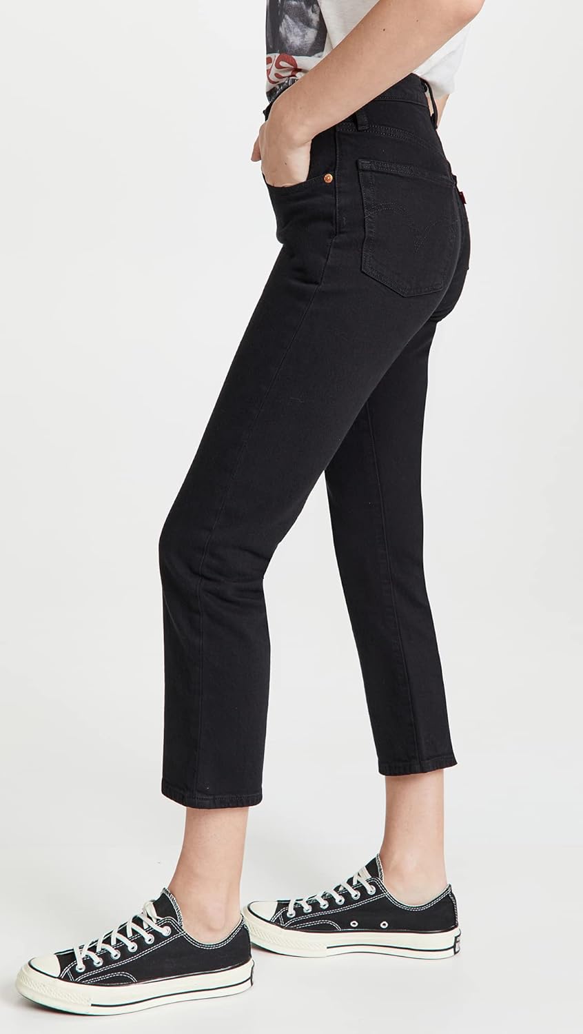 Женские укороченные джинсы Levi's Premium 501, Black Sprout — фото 4