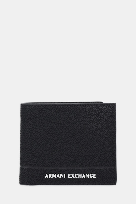 

Кожаный кошелек Armani Exchange, черный
