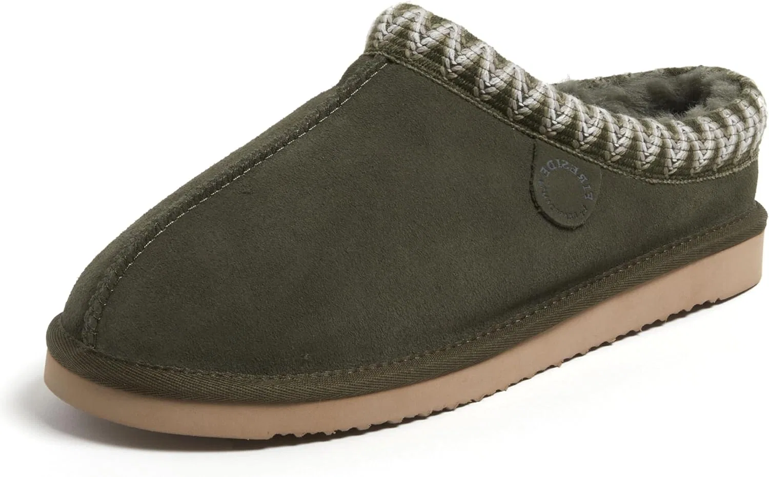 Мужские мюли Grafton из овчины, Fireside by Dearfoams, Loden Taping