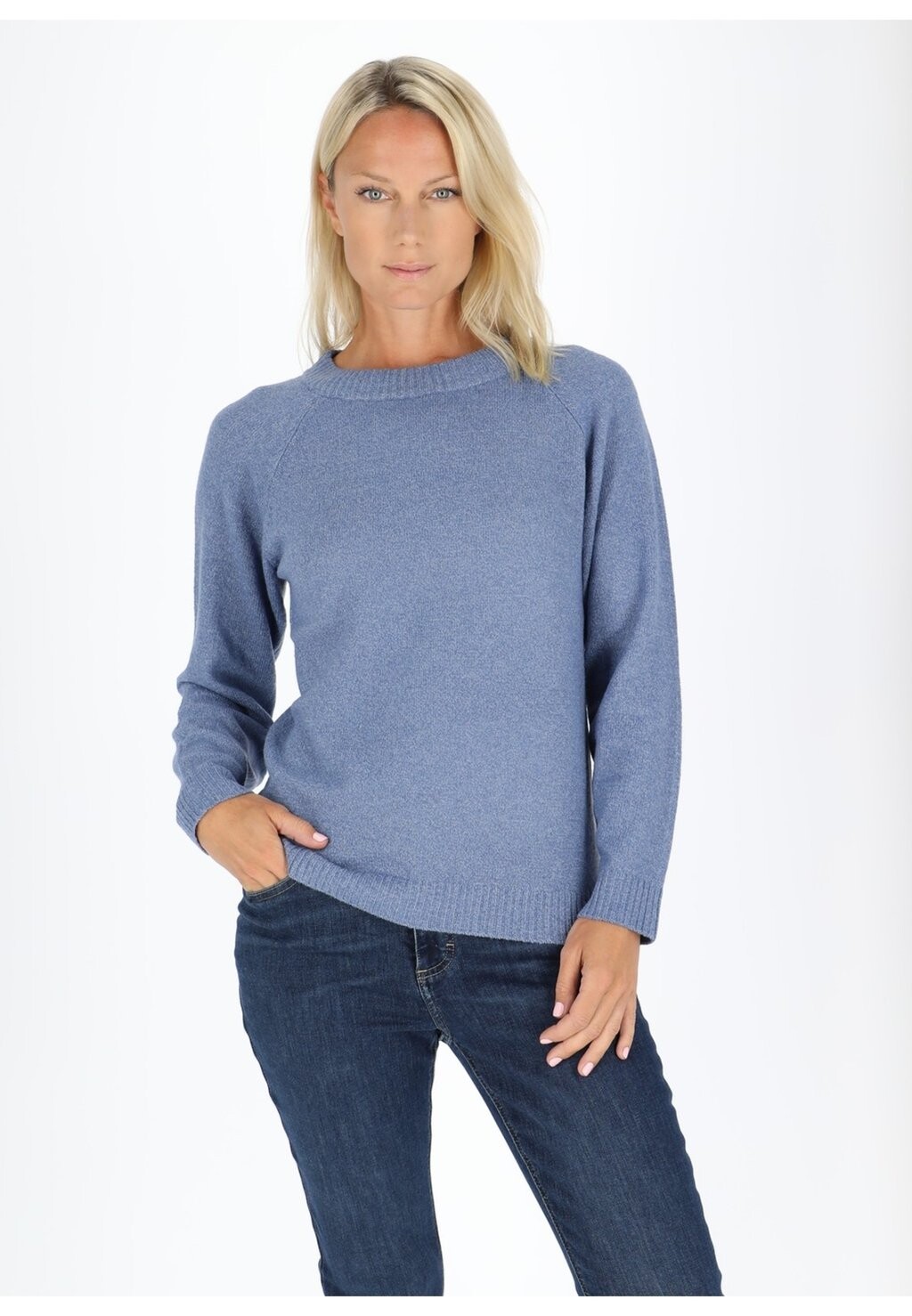 

Вязаный свитер MAINE PULLOVER W Seaside, цвет moonlight blue
