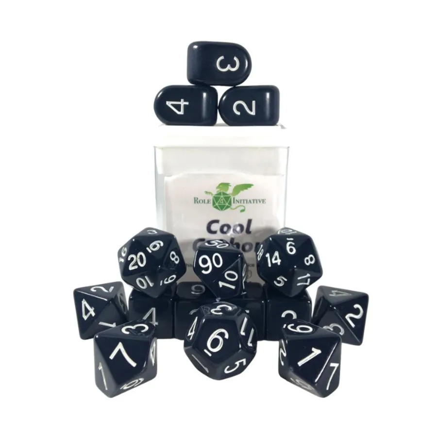 

Набор Poly — Cool Carbon с Arch'd4 (15), Game Dice - Opaque (Role 4 Initiative)
