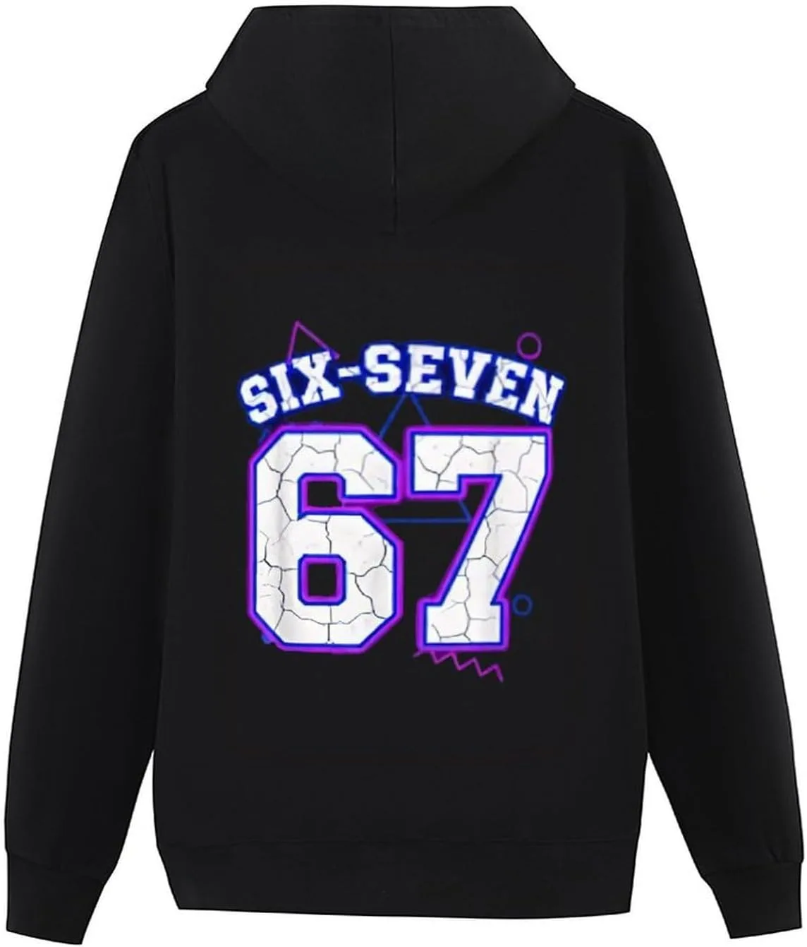 Мужской худи Fun Six-Seven 67 в стиле ретро — фото 2