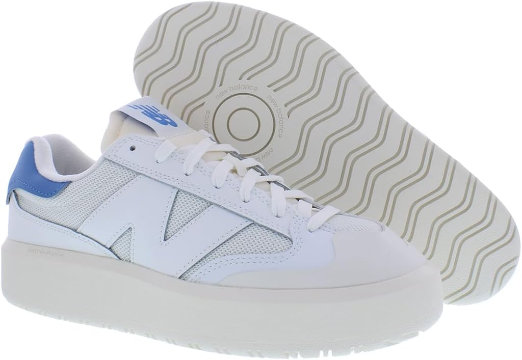 Мужские кроссовки New Balance низкие, белый/синий — фото 4
