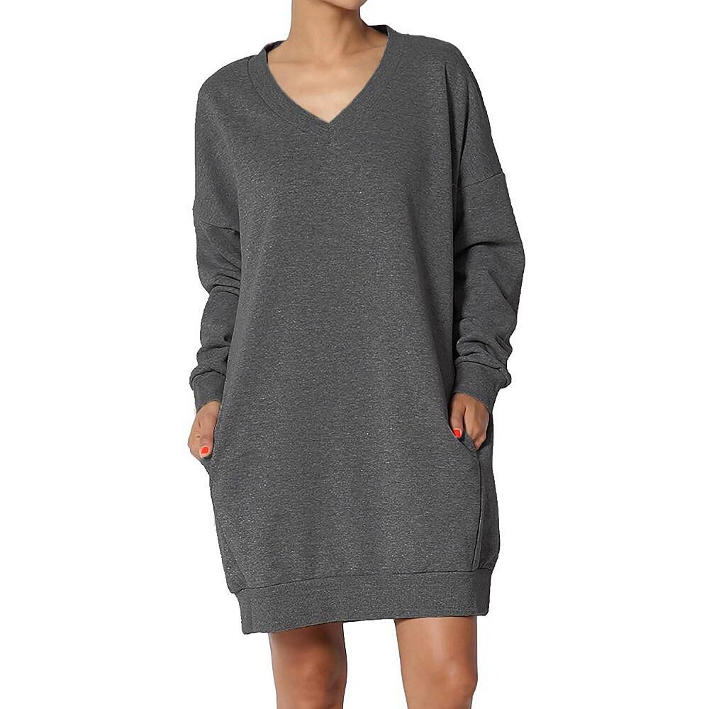 

Женское платье-свитшот свободного кроя Haute Edition, цвет Dark Grey
