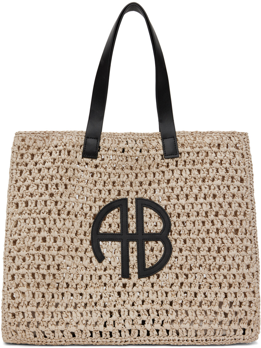 

Большая бежевая сумка Rio Tote ANINE BING, Sand