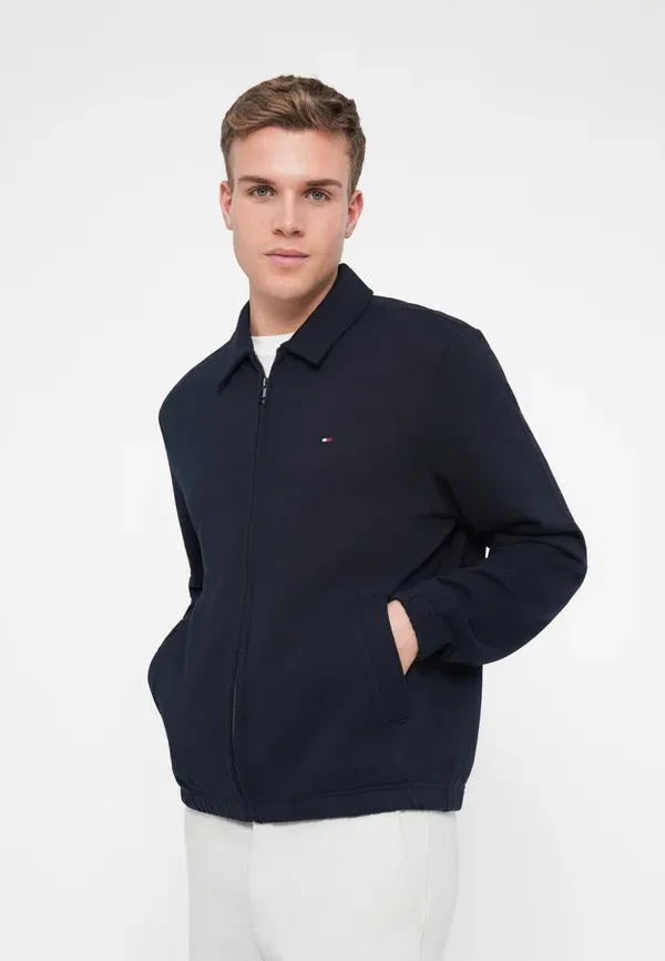 Куртка с вышивкой флагом махровая, Tommy Hilfiger, пустынное небо — фото 4