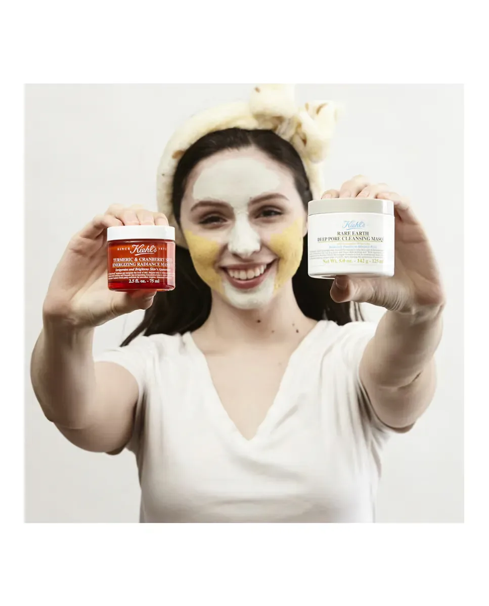 Энергизирующая маска для лица с клюквой Turmeric & Cranberry Seed Energizing Radiance Masque 100 мл Kiehl'S — фото 2