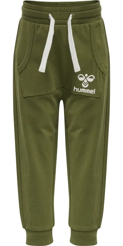 Спортивные штаны для детей, зеленые, Hummel — фото 3