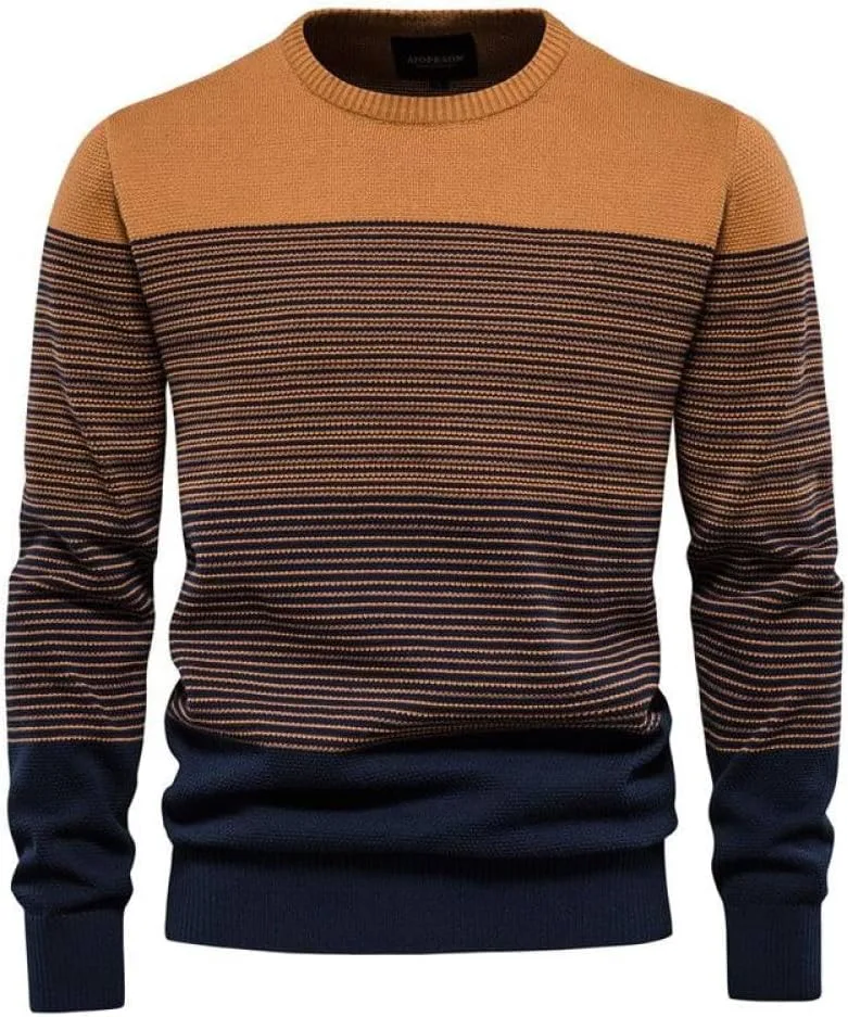 

Мужской свитер SWEPER — мягкий повседневный оверсайз с воротником-стойкой