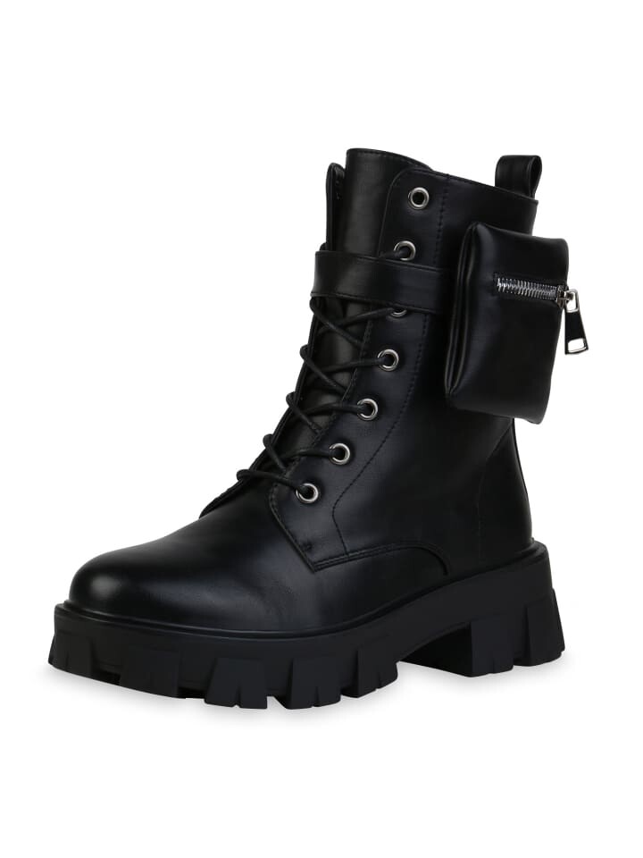 

Ботильоны VAN HILL Plateau Boots Grace, черный
