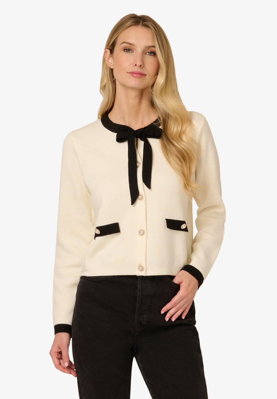 

Кардиган Adrianna Papell Cardigan, Ivory Black/White