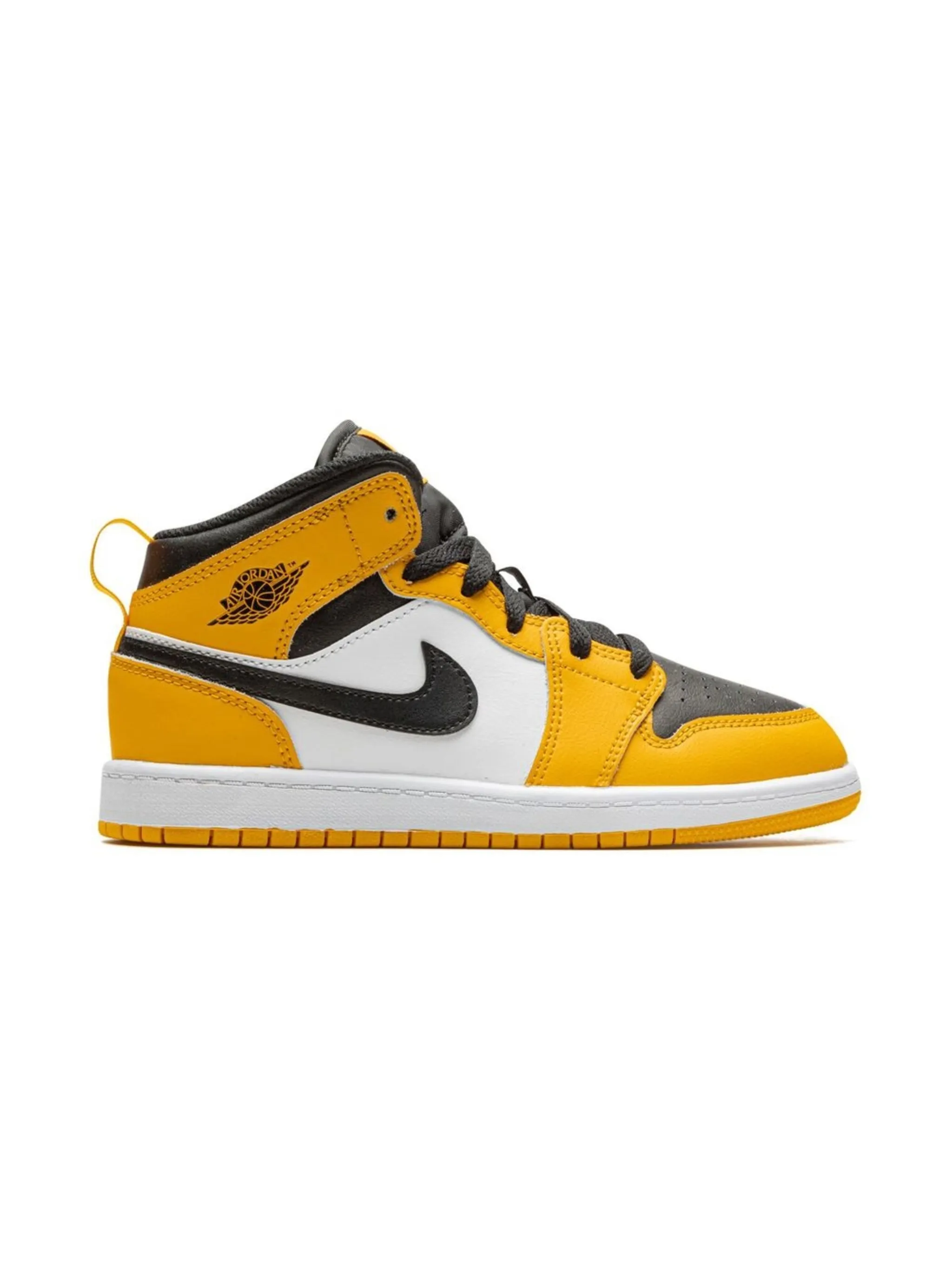 Кроссовки Jordan 1 Mid Taxi Jordan Kids, желтый — фото 2