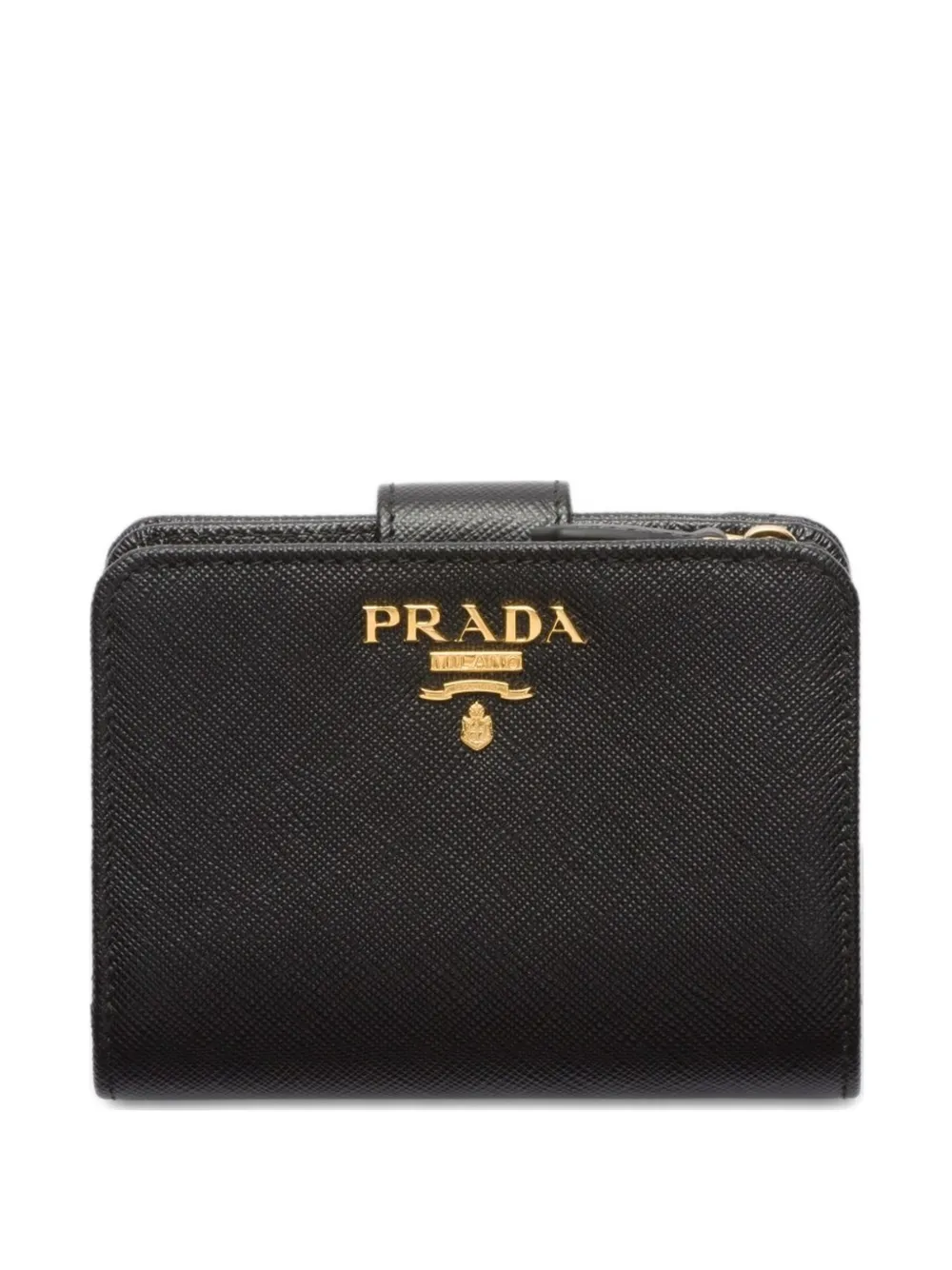 

Маленький кошелек на кнопке Prada, нейтральный