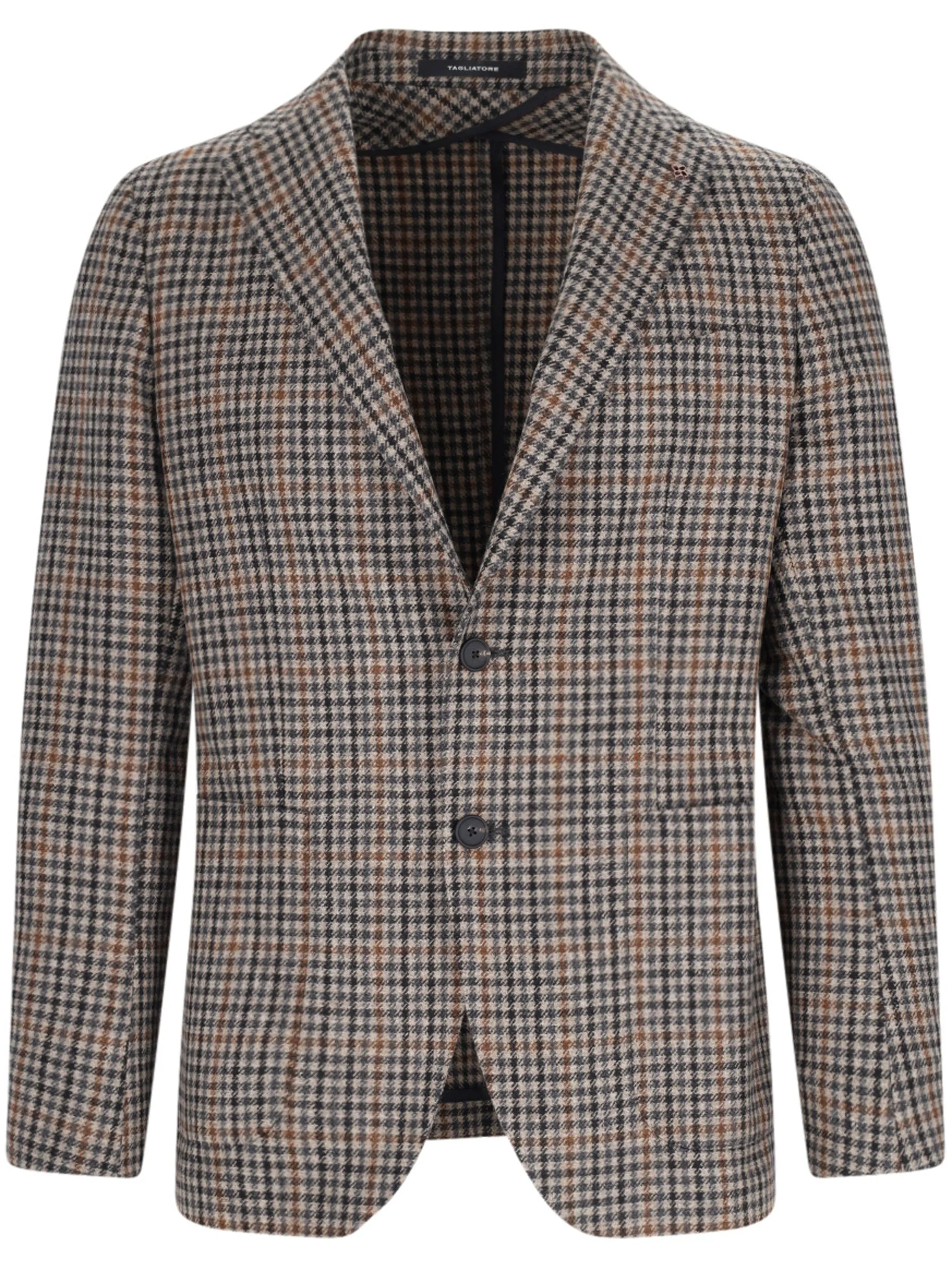

Пиджак в ломаную клетку Tagliatore, коричневый