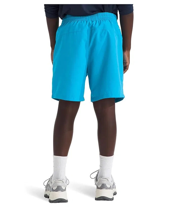 Шорты быстросохнущие Class V 5" Shorts The North Face Kids, Periwinkle Glow Logo Weather Topo Phantom Print — фото 3