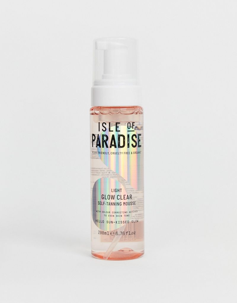 

Isle of Paradise Glow Clear Мусс для автозагара – светлый, 6,76 жидких унций, Light