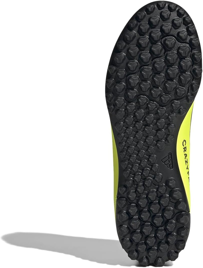 Детские кроссовки Adidas Unisex-Child X Crazylight.4 Turf, белый/черный/желтый — фото 3