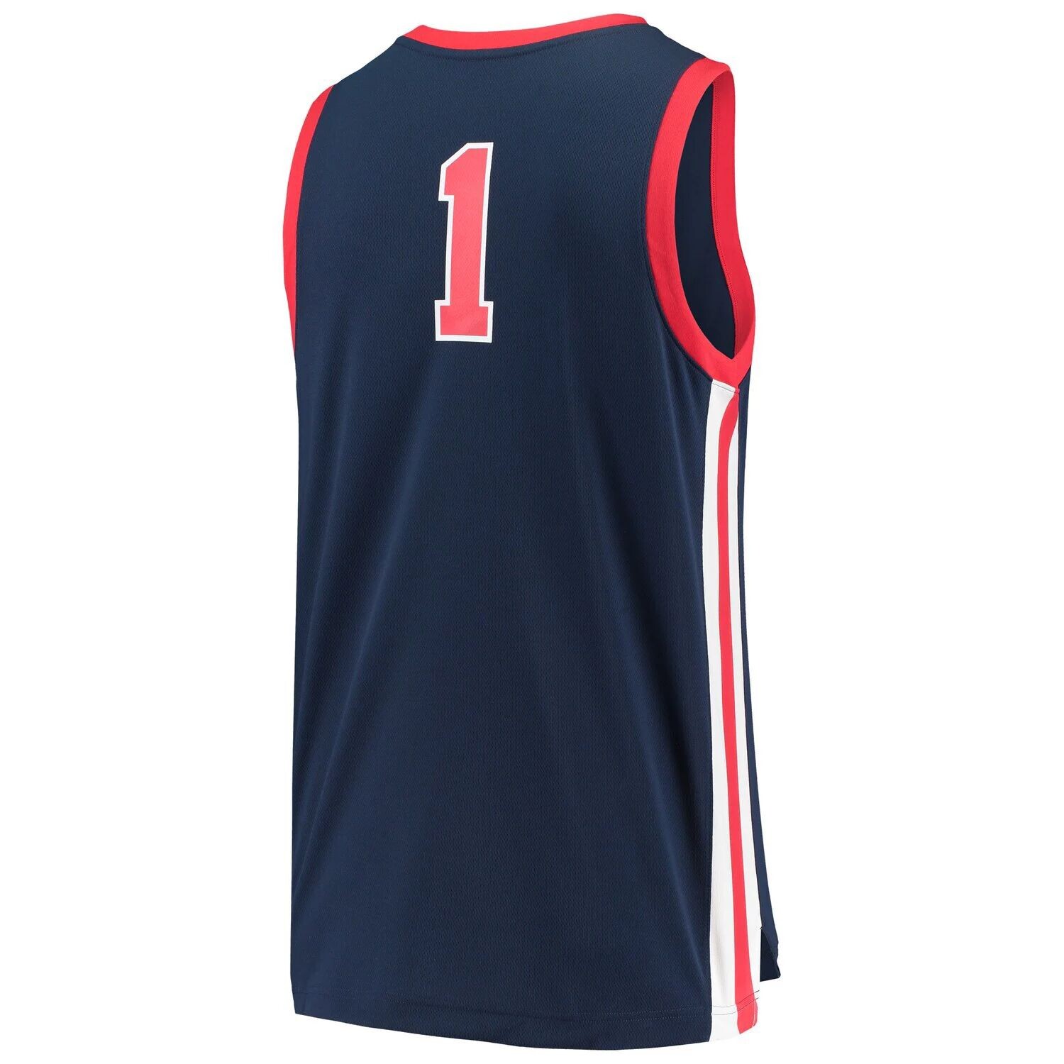 Мужская темно-синяя баскетбольная майка #1 Ole Miss Rebels Replica Nike — фото 3