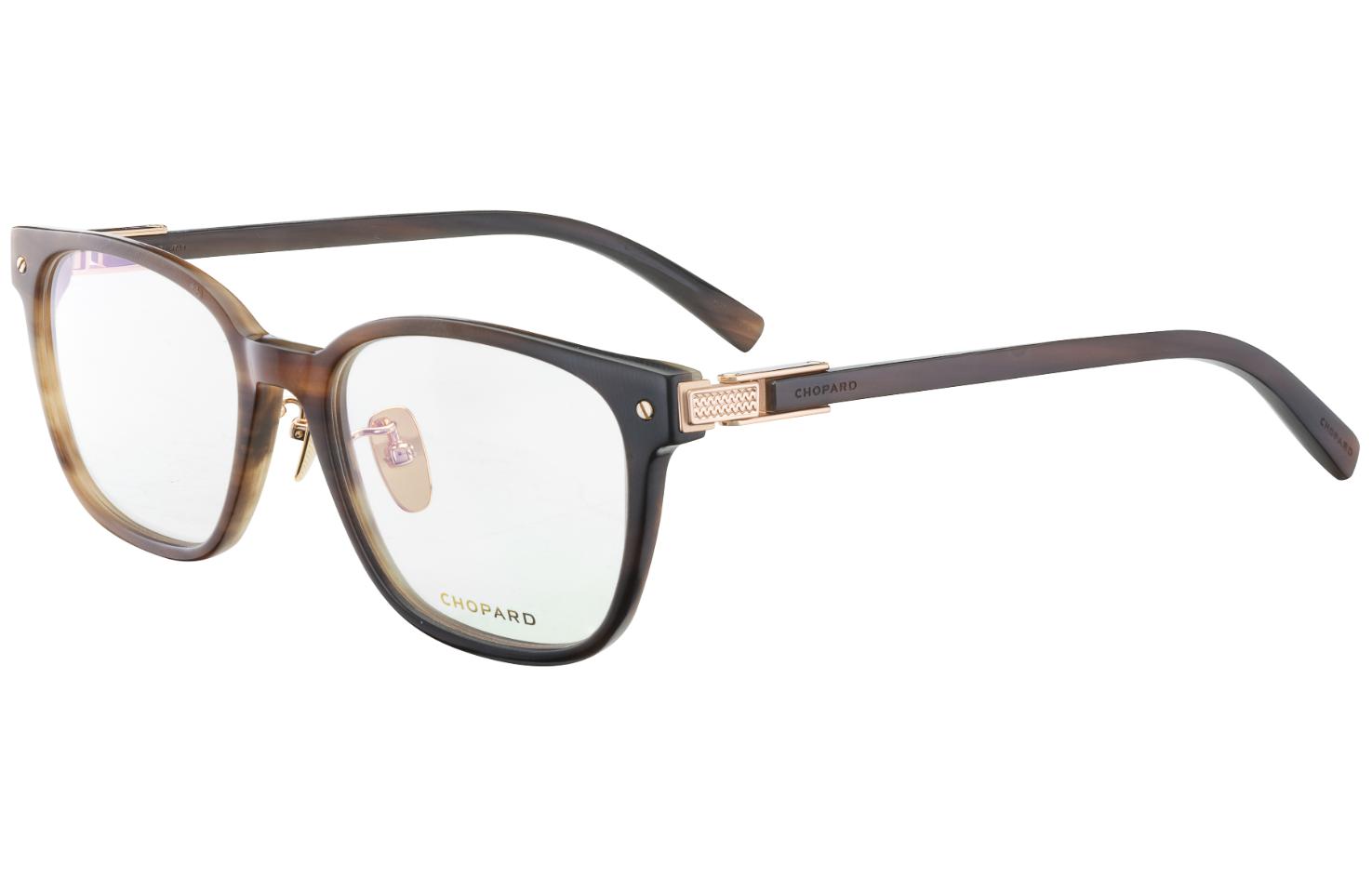 

Chopard Рамка для очков квадратная из бычьего рога мужская, VCHL40JOGR4
