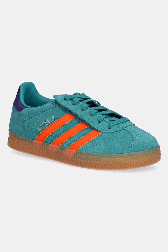 

Детские замшевые кроссовки Gazelle Adidas Originals, зеленый