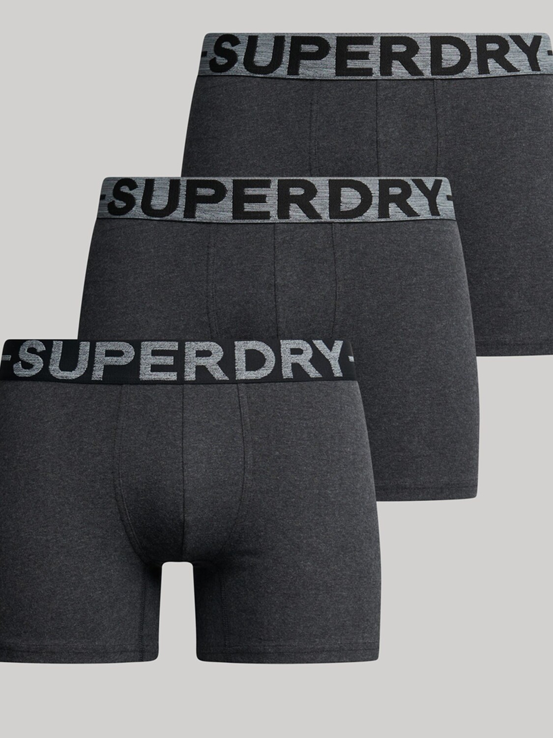 

Боксеры из смеси органического хлопка Superdry, серый