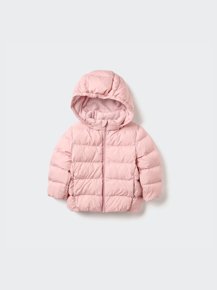 

Парка на молнии для малышей puffertech Uniqlo, цвет 10 розовый