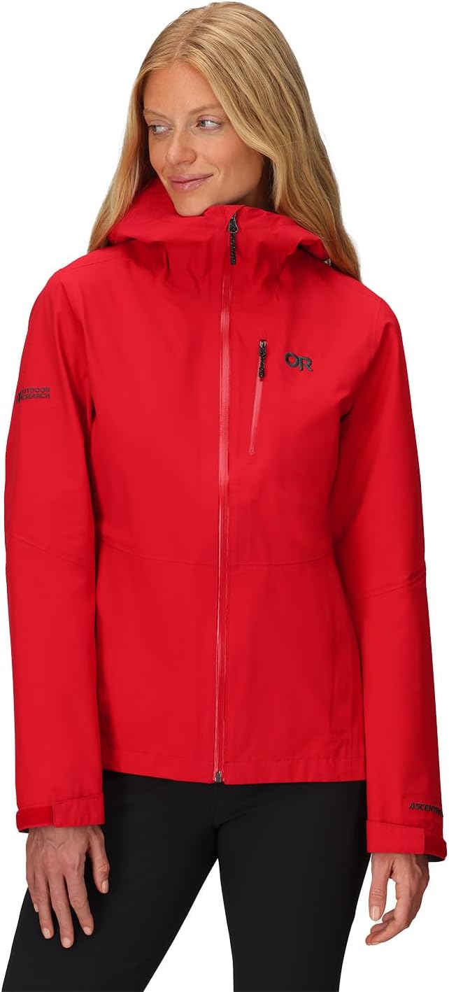 

Женская куртка Outdoor Research Aspire 3L | Водонепроницаемая, ветрозащитная, с капюшоном, длинным рукавом, стандартный крой, Lingonberry