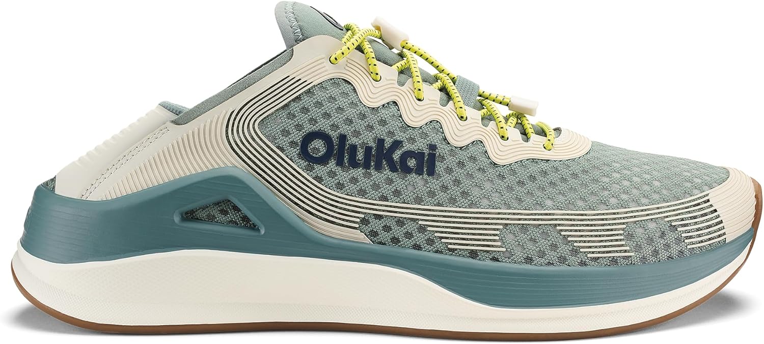 

Мужские водные кроссовки OLUKAI 'Ahi, готовые для воды, с индивидуальной шнуровкой, легкие и дышащие, с улучшенным сцеплением и устойчивостью, белый