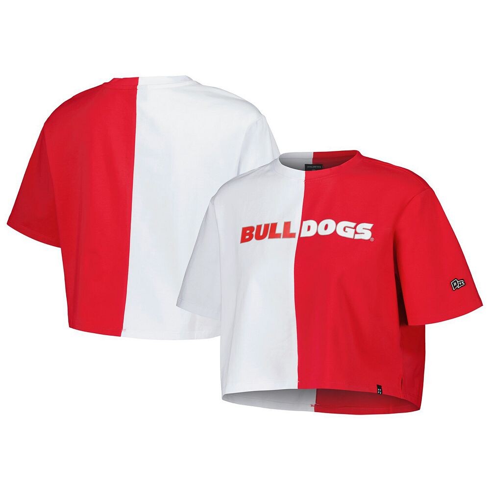 

Женская укороченная футболка цвета бренди Hype and Vice Red/White Georgia Bulldogs, цвет Uga Red