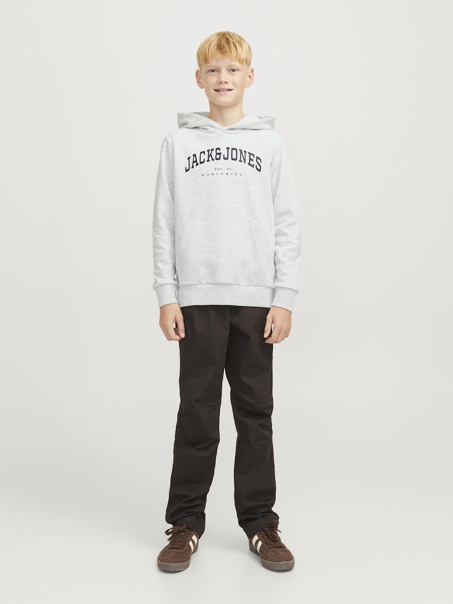 Толстовка Jack & Jones Junior JJECaleb, светло-серый — фото 4