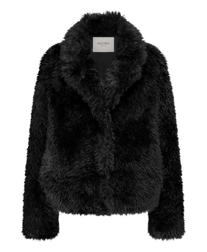 

Эко-Меховая зимняя куртка faniwo Nicowa, черный