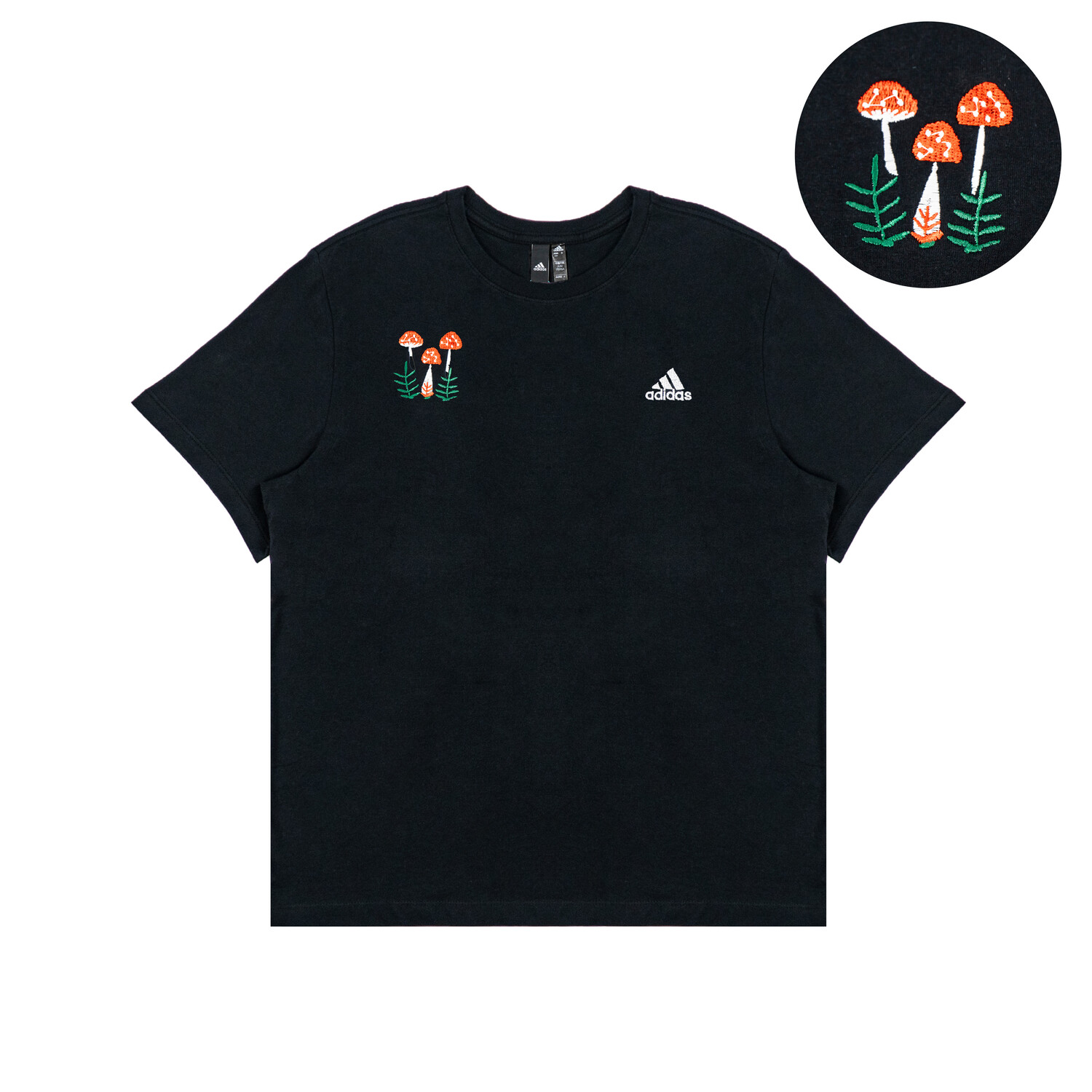 

Футболка унисекс черная Adidas, черный