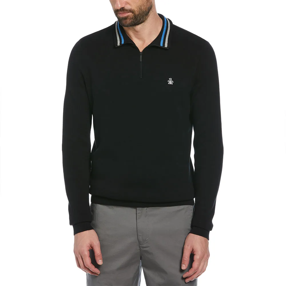 

Свитер Original Penguin Tipped half zip, черный