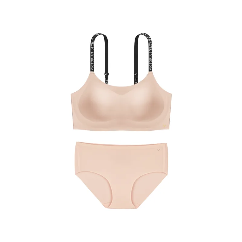 Комплект нижнего белья Women's Victoria's Secret, розовый leopard print bra+розовый underpants-classic strap style — фото 4