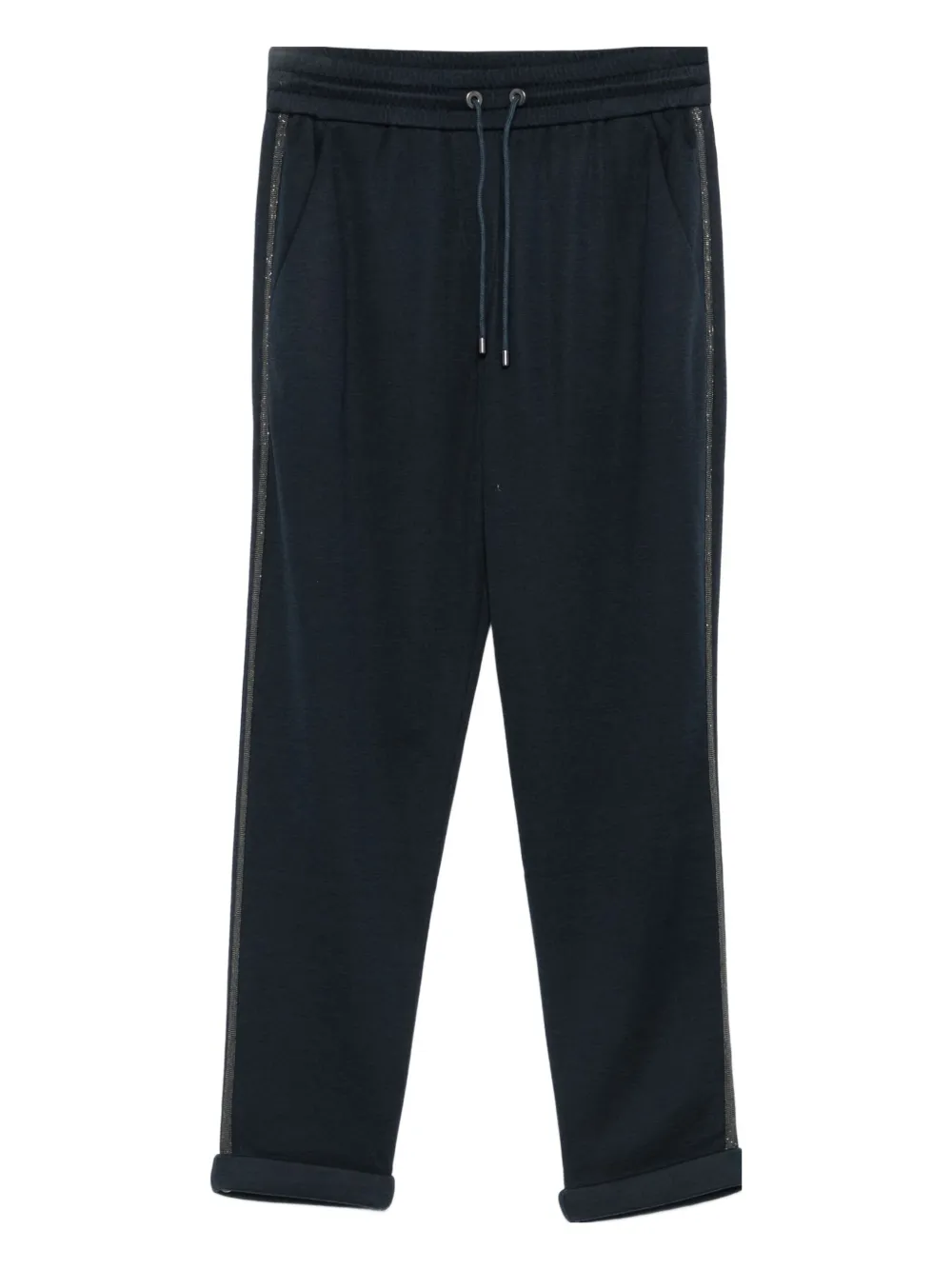 

Спортивные брюки с декором Monili Brunello Cucinelli, синий