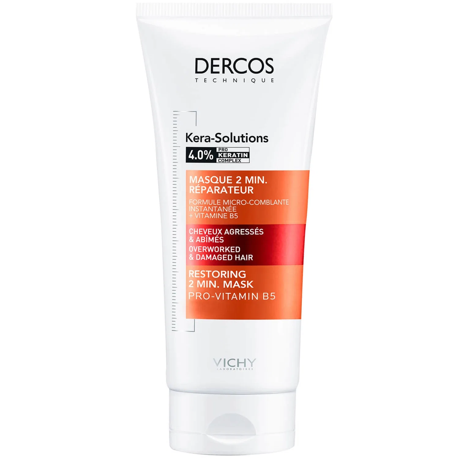 Маска для волос Dercos kera Solutions maschera riparatrice 2 минуты 200 мл Vichy